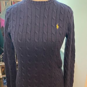 Women’s Ralph Lauren polo cable knit sweater